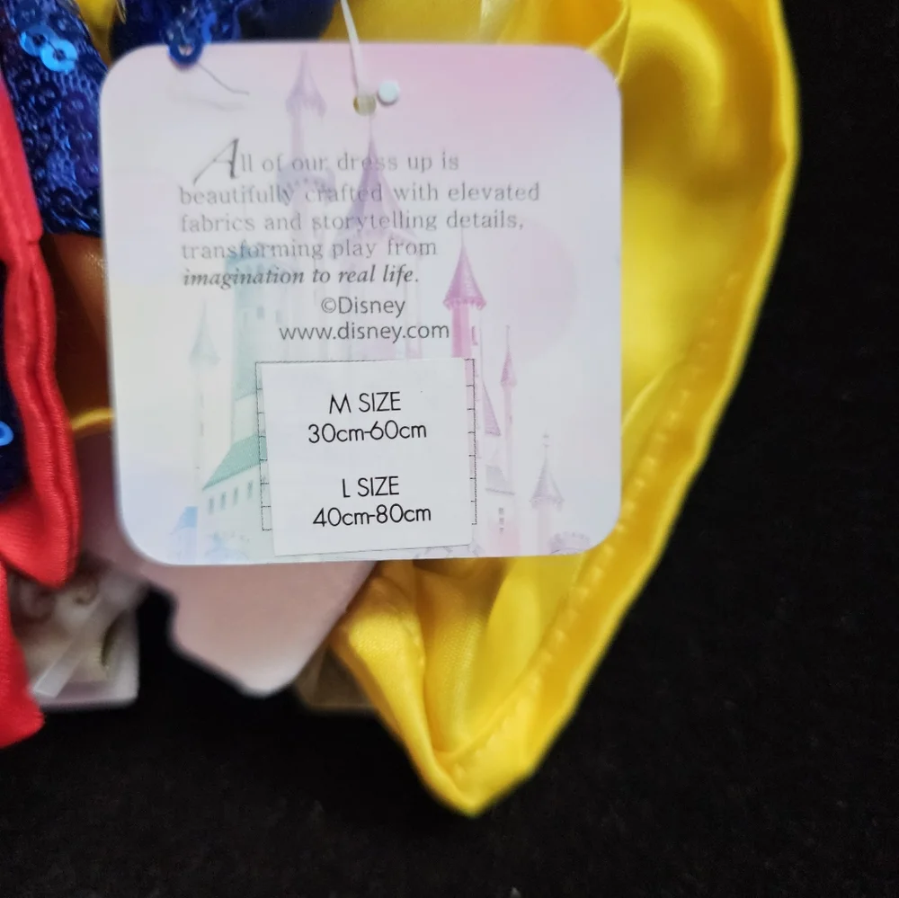 NWT Disney Princess Pet Collar with Snow White  Red and Blue Bow Med. 11.5-23.5